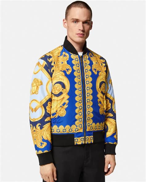 Versace Reversible Barocco 660 Bomber Jacket for Men 